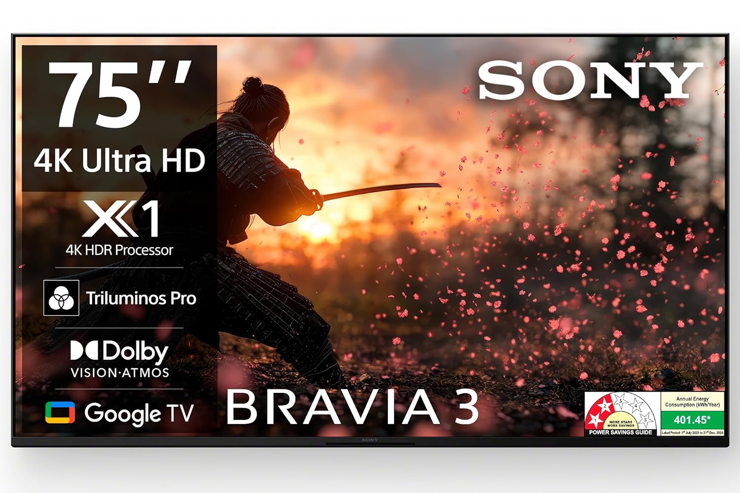 Sony Bravia X90J XR-75X90J 75-inch Ultra HD 4K Smart LED TV